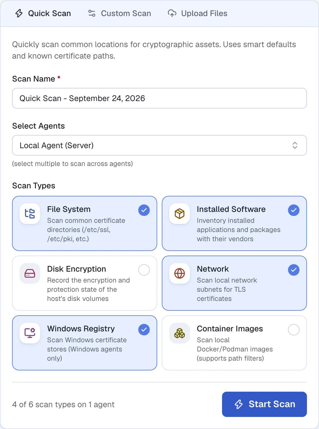 Collection chosen for the environment in the Cryptoramic application, with illustrative data.